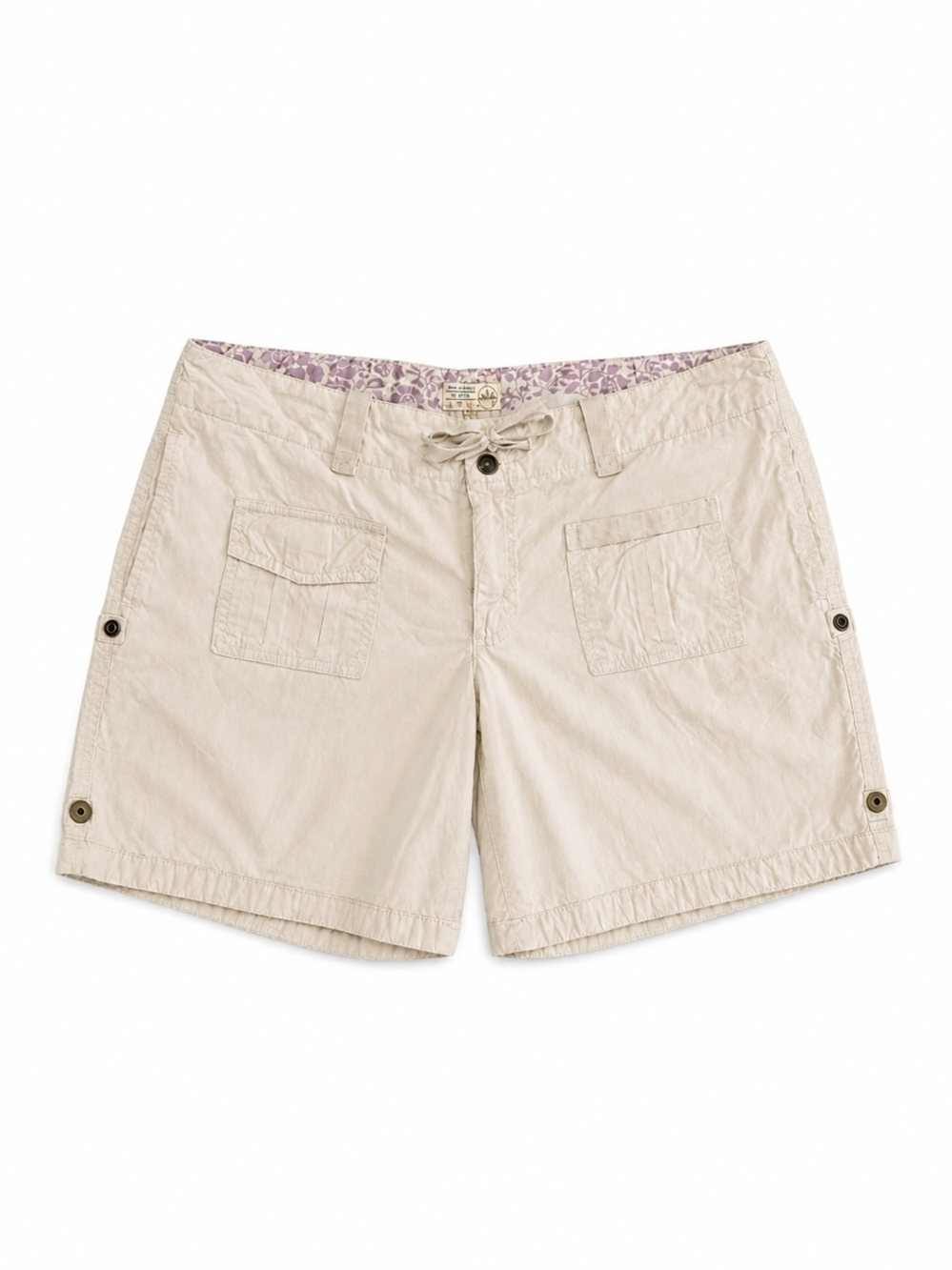 Y2K American Eagle Outfitters Beige Women's Cargo Shorts Size Large